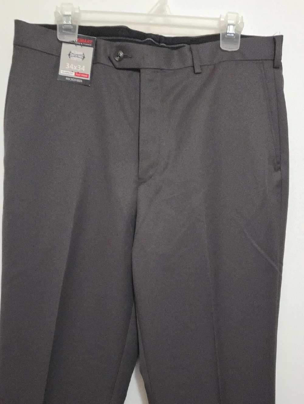 Roundtree & Yorke TravelSMART Microfiber Pants in Dark Charcoal NWT